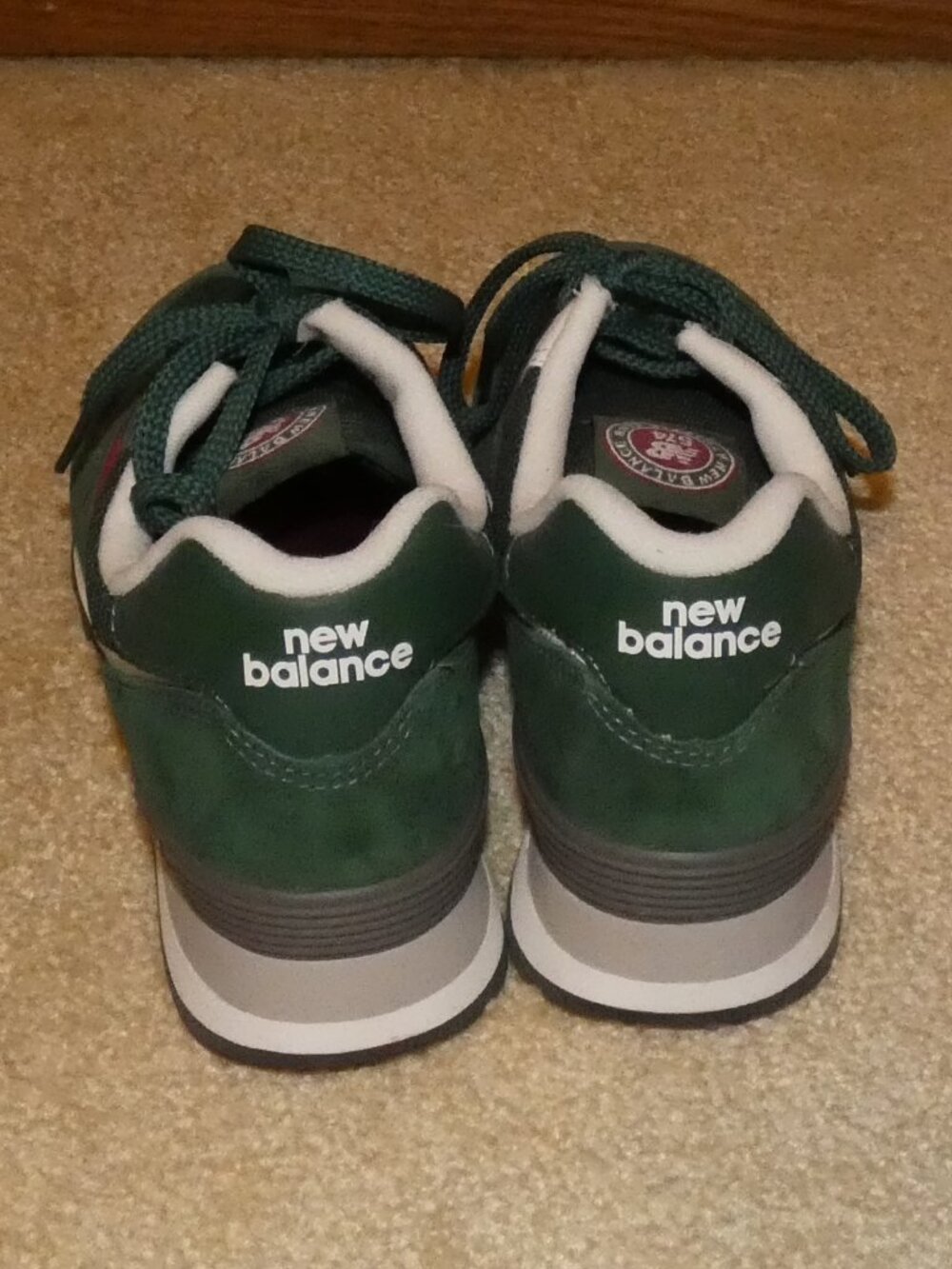 New Balance 574 Green Garnet Sneakers Size 9 - Picture 5 of 7